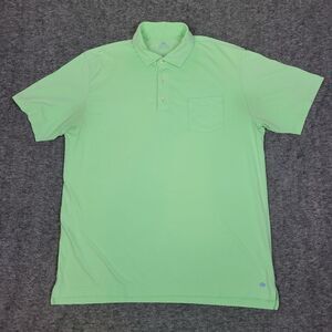 Peter Millar Seaside Wash Short Sleeve Polo Shirt Men’s Size Large Green